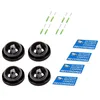 Cameras 4 Pcs Dummy Security CCTV Dome Camera With Flashing Red LED Light Sticker Decals JR Deals