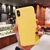 Candy Color Matte Przypadki Miękkie TPU Pokrywa dla iPhone 12 11 Pro Max XS XR X 6 7 8 PLUS GALAXY S10 S20 Uwaga 10 A10S A71 100 sztuk / partia