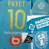 2020 OM 3. Payet Benedetto Maillot, Thauvin Alvaro Rongier Mandanda ile Tam Sponsor Futbol Yaması Rozeti1811548