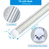 20pcs, 4ft 5ft 6ft 8ft LED 튜브 라이트 U 모양 통합 LED 튜브 4 5 6 8 피트 냉각기 도어 냉동고 LED 조명