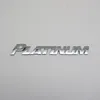 Para Toyota Platinum Emblema Logotipo do carro 3D Letra Adesivo Cromado Prata Tronco Traseiro Placa de Identificação Auto Crachá Decal192c