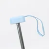 Färghandtag Mini Fem-faldig paraply Focking Pocket Paraply Vinyl Solskyddsmedel UV-skydd Paraply kan anpassas