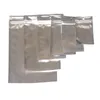 Plusieurs tailles de papier d'aluminium clair refermable Valve fermeture à glissière en plastique emballage de détail sac d'emballage Zip Mylar sac paquet