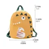 Dinossauro dos desenhos animados mochila escola mochila ombro bookbag crianças viagem dia viajar para crianças meninas lj201225