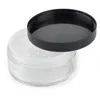 2021 1g ml plastpulverpuffbehållare burkväska Makeup Kosmetiska burkar Ansiktspulver Blusher Storage Box med Sifter Lock