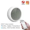Tuya ZigBee Sensore di temperatura e umidità intelligente Display LCD alimentato a batteria con app Smart Life Alexa Google Home nuovo a01