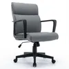 Amerikaanse voorraad Commerciële Meubels Kantoorstoel Lente Kussen Mid Terug Uitvoerende Desk Stof Stoel met PP Arms 360 Swivel Task Chairs A53