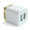 Hot sale Top Quality 5V 2.1A + 1A Double USB AC Travel US Wall Charging Plug Dual Charger For Smart Phone Adapter MQ200