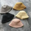 Zomer dames zon hoed emmer pet adembenemend stro hoed opvouwbare koepel elegante mode strand hoed vrouwen zonbeveiliging caps y200602