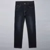 Большой размер 28-44 Человек Джинсы Высокая растяжка прямые длинные свободные брюки мода повседневная черная синяя джинсовая мужчина бизнес джинссудные брюки 201128