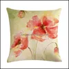 Almofada / travesseiro decorativo Home Têxteis Jardim Bohemian Boho Er decorativo Fronha Floral Capa de Almofada 45 * 45cm Pescoço Decoração Decoração DI