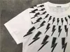 New luxury Men Graffiti NEIL BARRETT thunderbolt T-Shirt T-Shirt Hip Hop Skateboard Parkour Street T-Shirt in cotone Tee Top D267 G1229
