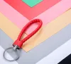 Hoogwaardige creatieve hand geweven lederen koord sleutelhanger mannelijke en vrouwelijke paar auto sleutelhanger ketting tas hanger klein geschenk individueel verpakt