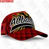 Berretto da baseball Albania Eagle Nome personalizzato Numero Palestre Albanese Shqiperi Alb Fitness Po Bandiera Cappello Al Stampa testo Parola Copricapo5356721