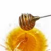 Stainless Steel Honey Dipper Stick, Drizzle Honey With Ease, Unique Spiral Shape Honey Stirrer, No More Mess