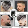 2pcs lot t9 USB آلة قطع الشعر الكهربائية القابلة لإعادة شحنها clipper man man shavermer men barber professional beard 220712