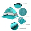 Utomhus automatiskt tält Instant Up Camping Tält Portable Travel Beach Anti UV Shelter Fishing Handing Picnic Silver X88B201x9913381