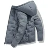 Veste à capuche Hommes Hiver Men's White Duck Down Veste Veste décontractée épaisse trop chaude parkas Men Streetwear 201127