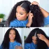 YYgY Hair V Part Wig Human Hair Upgrade U Part Wig Blend With Your Own Hairline Thin Part Human Hair Wigs No Glue No Leave Out 220118