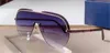 Nouveau design de mode lunettes de soleil 1155 demi-monture en métal pilote lentille monobloc populaire style polyvalent UV400 lunettes de protection haut qual2100789
