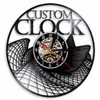 Vintage Custom Vinyl Record Horloge Murale Commande Personnalisée Votre conception Votre Votre Horloge Vinyle Personnalisée LJ200827