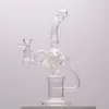 10 inç uzun boylu cam bong recycler dab teçhizat açık perc bongs su borusu sigara içme boruları nargile ile 1 kase