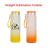 Sublimationswasserflasche 500 ml Milchglas-Wasserflaschen mit Farbverlauf, leerer Becher, Trinkgeschirr, Tassen sxa14