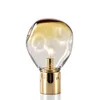 Nordiskt guldglasbordslampa Italien Designbord Lätt sängbelysning LED -dekoration för vardagsrum7472738