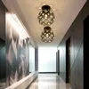 AC 110V 220V gangpad Kristallen plafondlampen Huislamp Deur Corridor Licht Veranda Diniekamer Moderne LED -verlichting