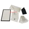 女性のショルダーバッグの白いギフトボックス証明書カードアクセサリーショッピングバッグ2サイズ