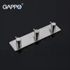 PO Robe 3 clothes hook stainless steel Wall mount Coat Hat hanger Tower Holder Y200108