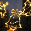 Luzes de Natal LED estrela de cinco pontas de Bell 11 formas diferentes de Ventosa das luzes de Natal Quarto Decoração do feriado Luzes T3I51304