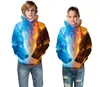 아동 의류 2020 큰 아이 가을/겨울 새로운 여우 디지털 인쇄 후드 스웨터 소년과 소녀 재킷
