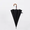 Parachase Big Umbrella Wooden Windproof 16 Ribs Business Japanese Long Handle Umbrella Rain Women Men 120cm Golf Clear Umbrella T26388506