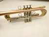 BB -melodi för hög kvalitet Tune Trumpet Brass Plated Lackered Gold Professional Musical Instrument med Case 5371095