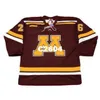 남자 # 26 Thomas Vanek Minnesota Gophers 2003 레트로 홈 하키 유니폼 또는 사용자 정의 모든 이름 또는 번호 Retro Jersey