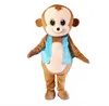 2019 завод горячего новых милых обезьяны талисман костюмы костюмированного Real фото Бесплатная доставка
