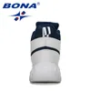 BONA Designers Boy Synthetic Leather Fashion Boots Student Sneakers Plush Warm Kids Snow Boots Outdoor Girl Ankle Boots LJ201201