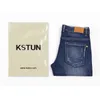 Kstun Jeans Erkekler Yaz 2021 Ince Mavi İnce Düz Denim Pantolon Rahat Moda erkek Pantolon Tam Boy Kovboylar Adam Homme Jean G0104