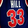 Custom Retro # 33 Grant Hill College Basketball Jersey Men's Blue Qualquer tamanho 2xs-3xl 4xl 5xl Nome ou Número Qualidade superior