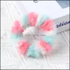 Hair Accessories Baby, Kids & Maternity Ponytail Holder Scrunchy Elastic Band Rainbow Plush Hairbands For Women Girl Ties Ropes Winter Hairb