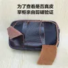 Leather Waist Fanny Pack Mens Belt Bag Travel Cash Card Holder Wallet Phone Pouch Hip Bum bag Casual Purse mobile phones Bags