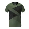 M-4XL High quality spandex Men Running T Shirt Quick Dry Fitness Shirt Training exercise Clothes Gym Sports Shirts Tops