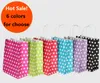 40 Pz/lotto Polka Dot sacchetto regalo di carta kraft con manici 21*15*8 cm Hotsale Festival sacchetti regalo borse per la spesa multifunzione FAI DA TE