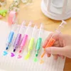 Novelty Nurse Needle Syringe Shaped Highlighter Creative Labeled Marker Stationery School Supplies 6 Colors WQ732-WLL
