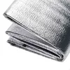 Алюминиевая фольга Мат спать для кемпинга 200x200 см Изоляционное тепловое одеяло складной палатки пола сверхлегкий 220121