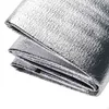 Aluminiumfolie Mat Sleeping For Camping 200x200 cm Isolerande termisk filt Fällbar tältgolv Ultralight 2201219311349