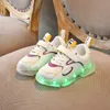 Multiple Modes Colorful Children Sneakers with Luminous Sole 2020 LED Shoes Kids USB Charge Baby Boys Girls Shoes Bright LJ201027