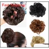 Extensão de cabelo de cauda de pônei BUNHO CAVELHO SCRINCHIE ELÁSTICA OVA ELÁSTICA CARKPICES SINTÉTICA PRONTAGEM PARA CHIGNON QYLNWX NANA SHOP