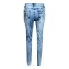 Сексуальная высокая талия джинсы женщины персик толчок бедра хунни джинсовые брюки парень джин для женщин эластичные леггинсы синие разорванные джинсы D30 201105